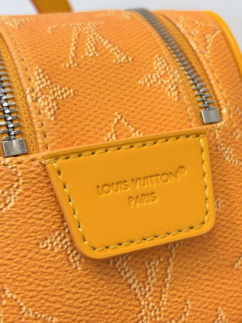 LV Mini Dopp Kit Monogram Heritage Coated Canvas