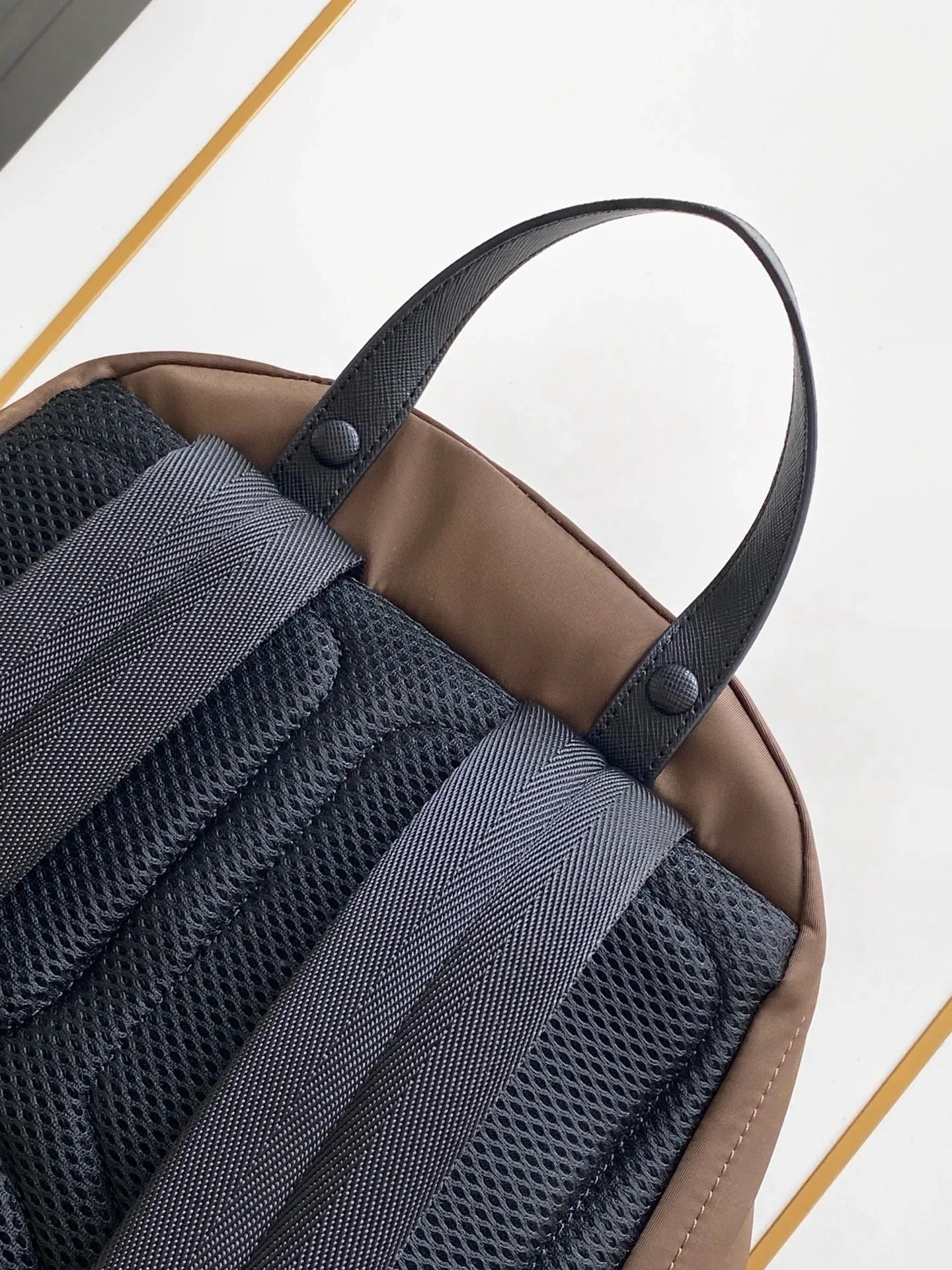 Prada Re-Nylon and Saffiano Leather Backpack