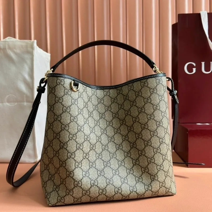 Gucci GG Emblem Bucket Bag