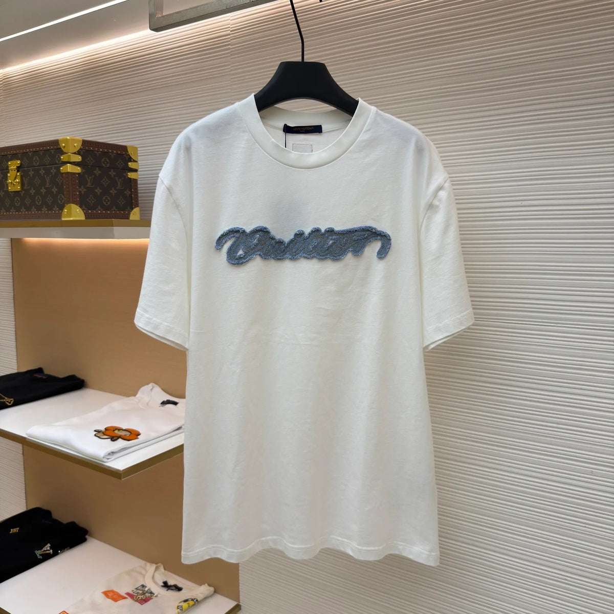 LV 1AK7HD Denim Signature T-Shirt