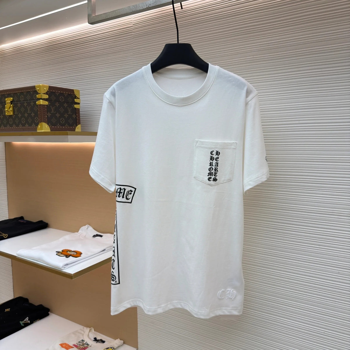 Chrome Hearts T-Bar Logo Pocket Tee