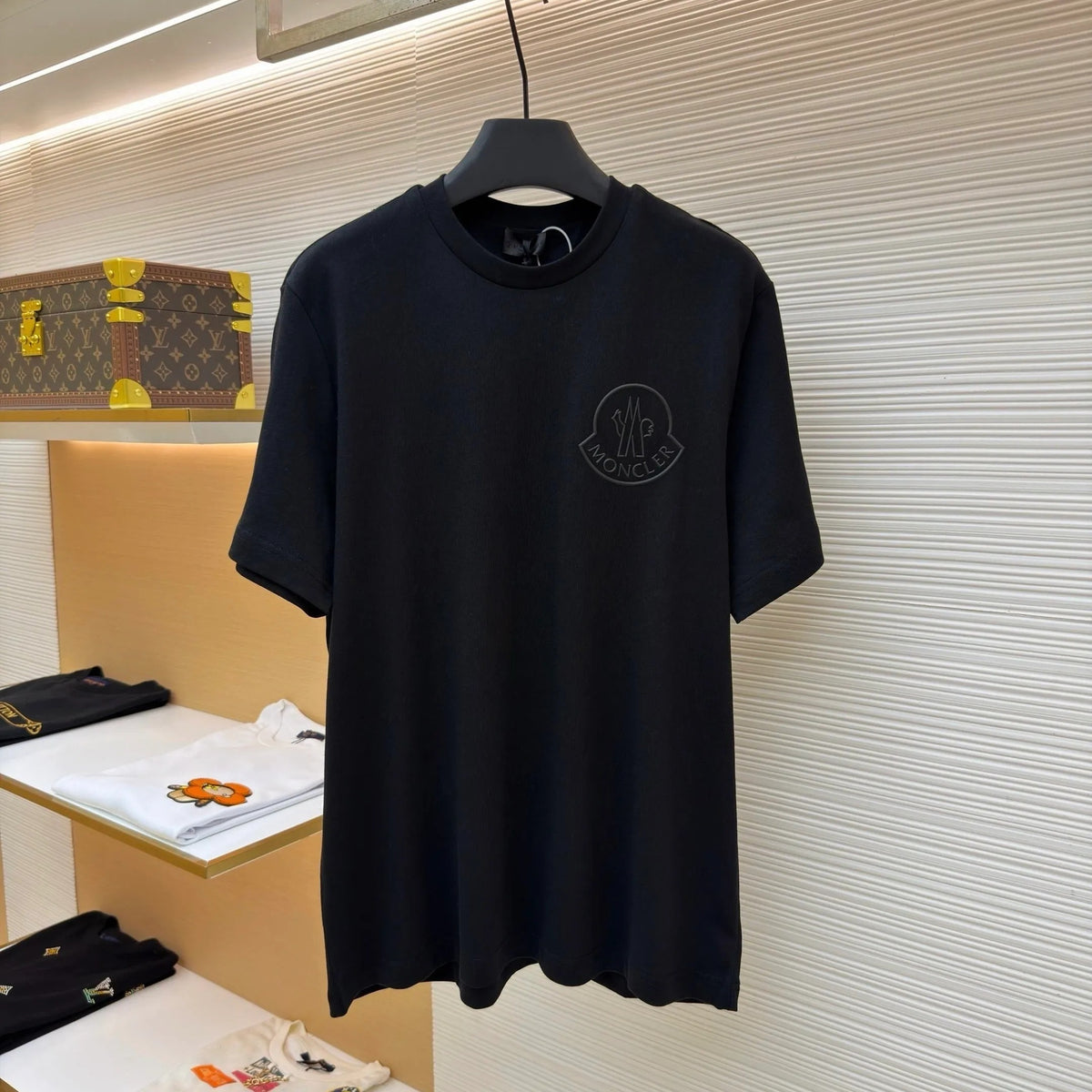 Moncler Three-Dimensional Logo Cotton T-Shirt