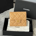 Chanel Mini Flap Wallet in Grained Shiny Calfskin