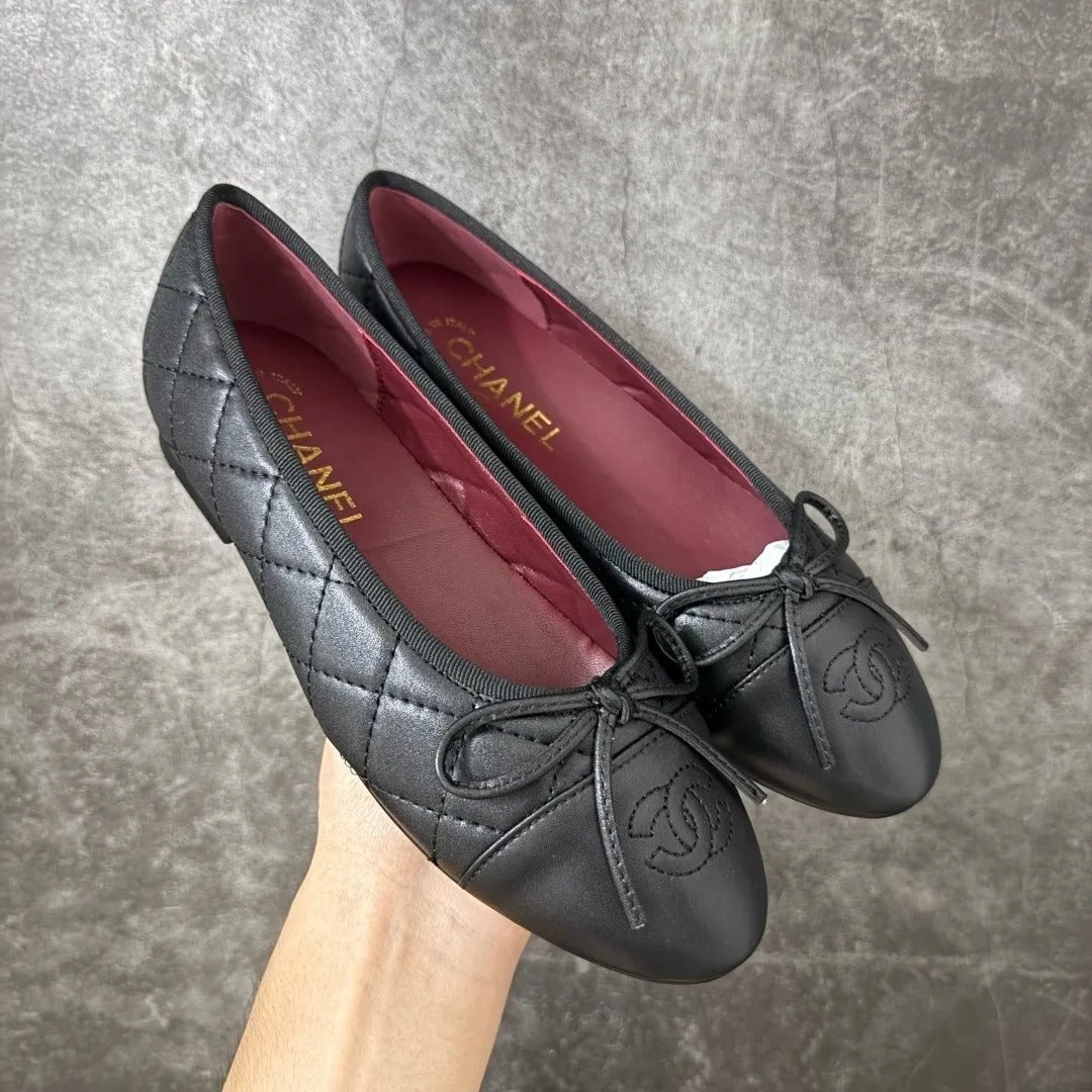 Chanel Classic Ballet Flats In Quilted Leather