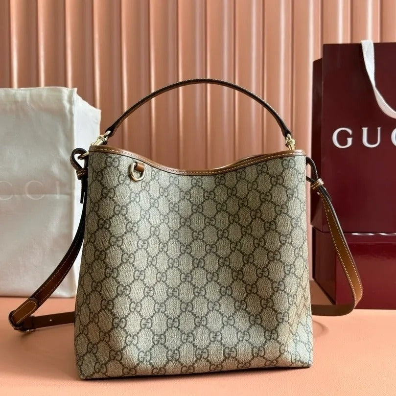 Gucci GG Emblem Bucket Bag