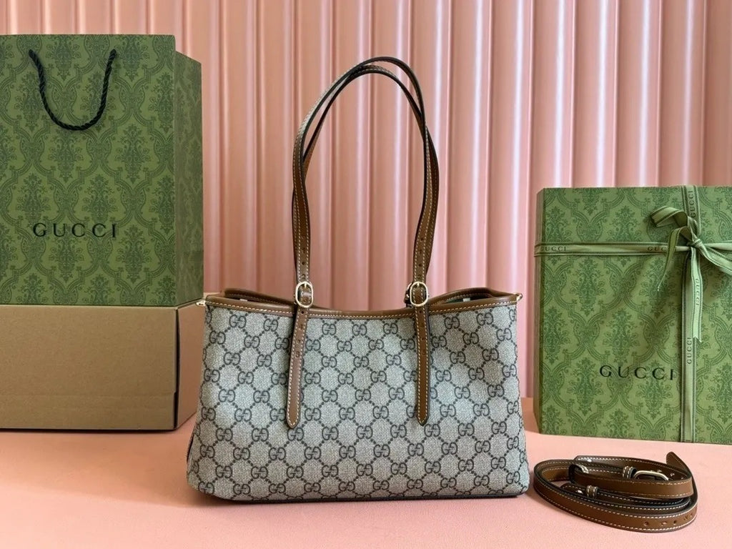 Gucci GG Emblem Medium Tote Bag