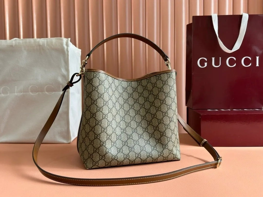 Gucci GG Emblem Bucket Bag