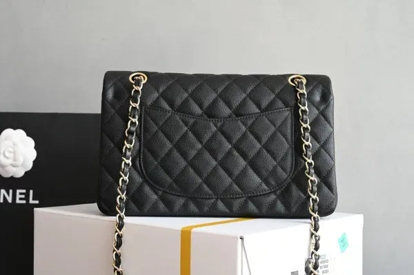 Chanel Classic Flap Bag in Grained Shiny Calfskin