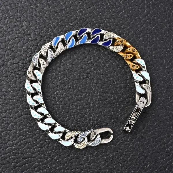 LV Chain Links Patches Bracelet