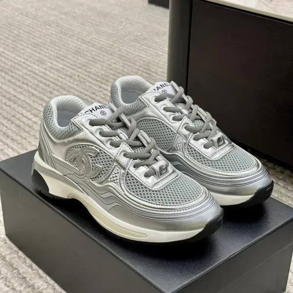 Chanel Laminated Sneaker in Fabric