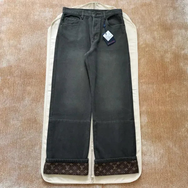 LV 1AJCU4 Waxed Denim Pants