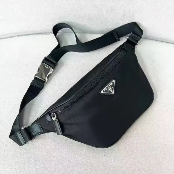 Prada Re-Nylon and Saffiano Leather Belt Bag