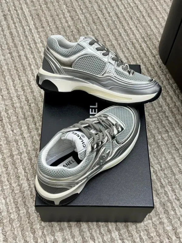 Chanel Laminated Sneaker in Fabric