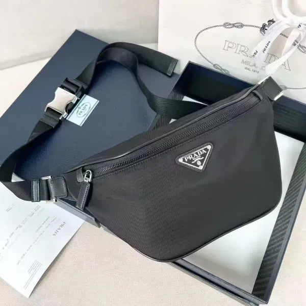 Prada Re-Nylon and Saffiano Leather Belt Bag