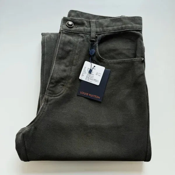 LV 1AJCU4 Waxed Denim Pants