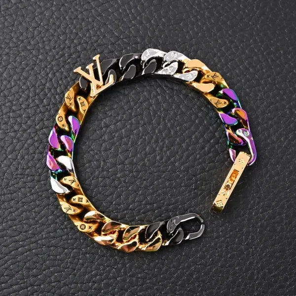 LV Chain Links Patches Bracelet