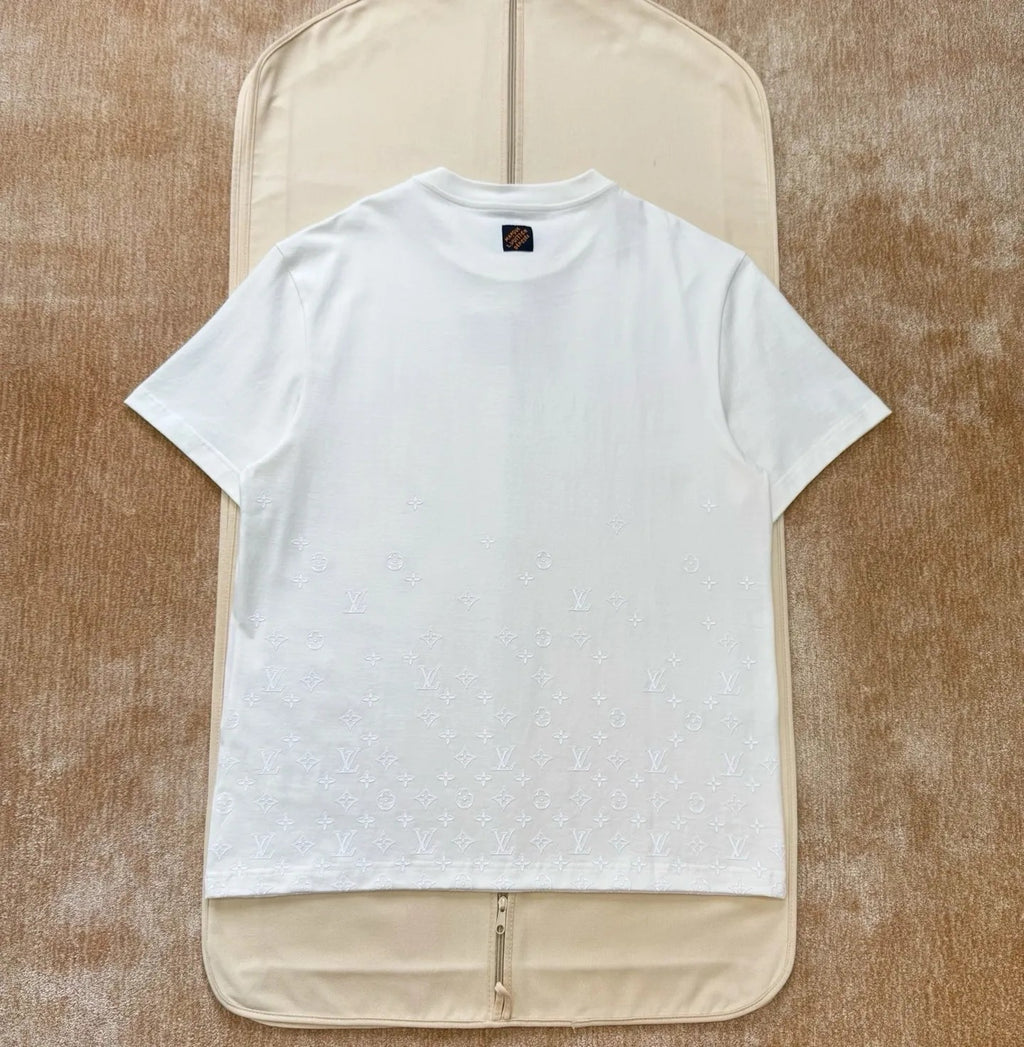 LV 1AK7LM Flock Print Monogram Gradient T-Shirt