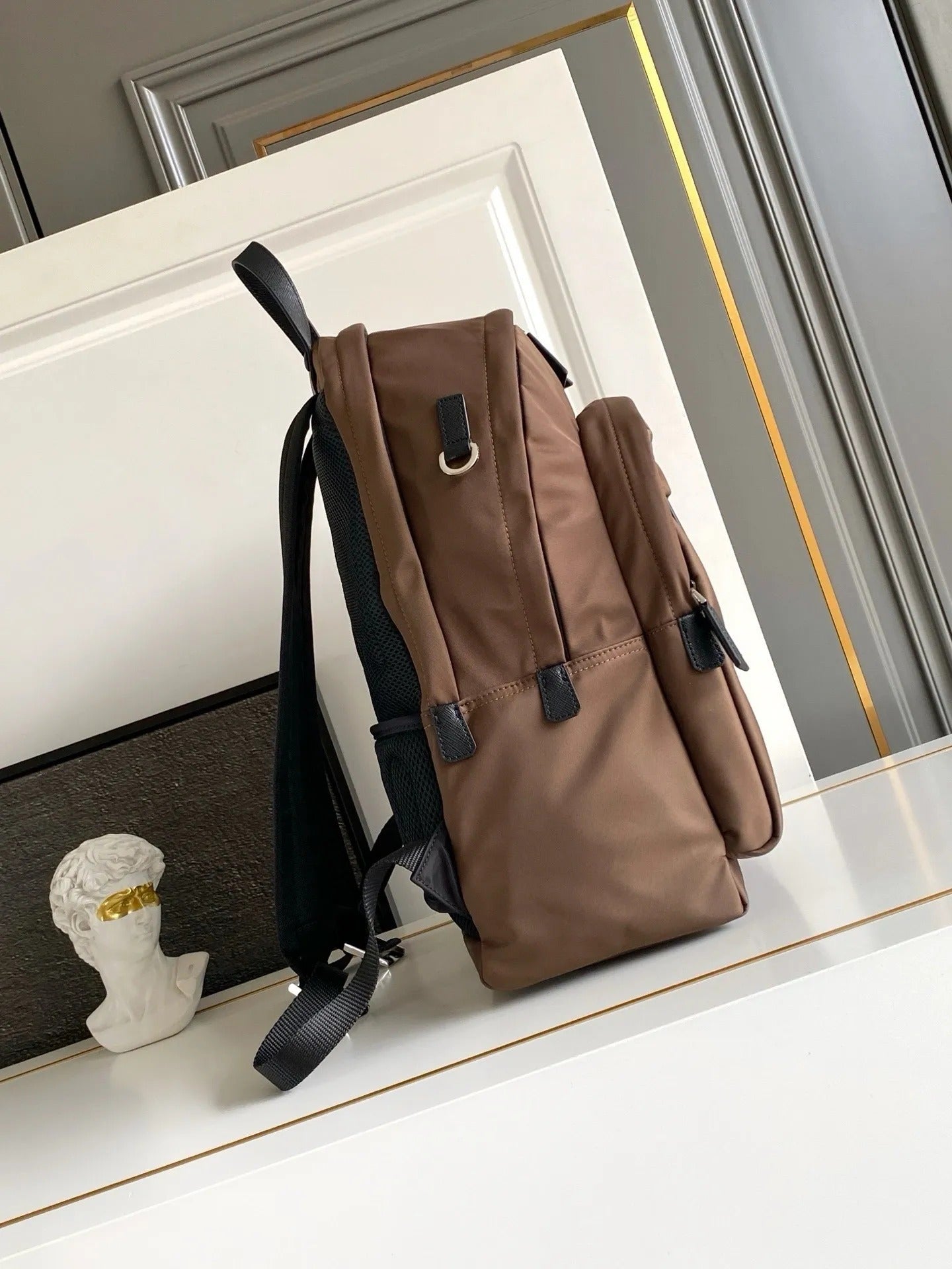 Prada Re-Nylon and Saffiano Leather Backpack