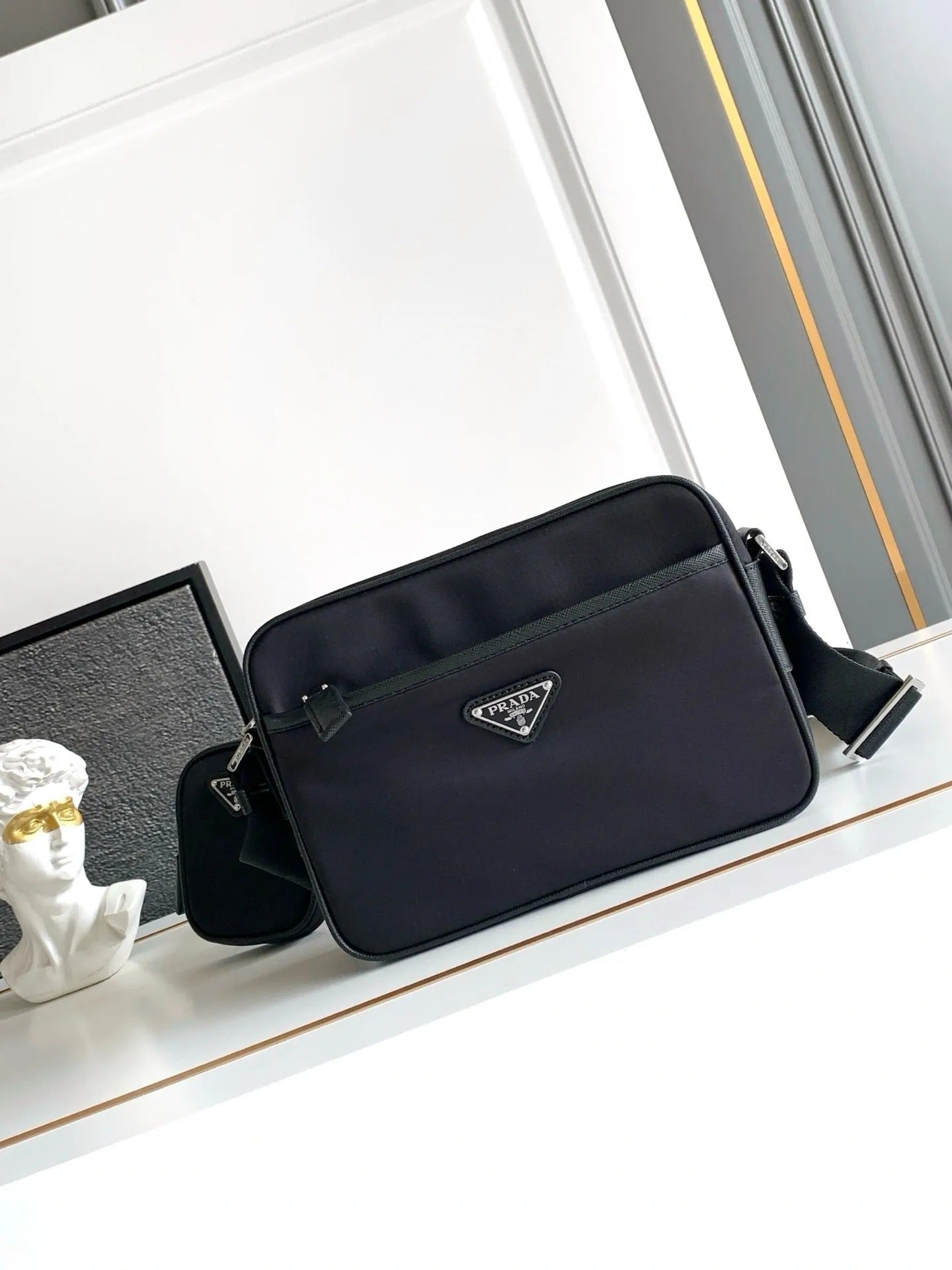 Prada Re-Nylon and Saffiano Shoulder Bag