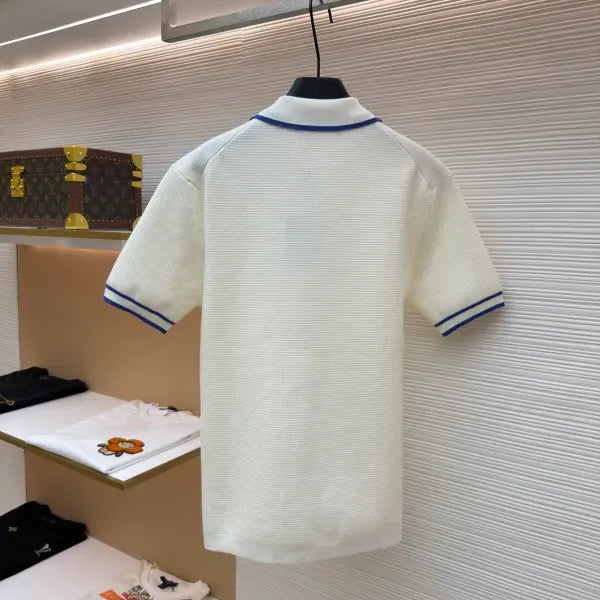 LV 1AK6WY Waffle Signature Short-Sleeved Shirt