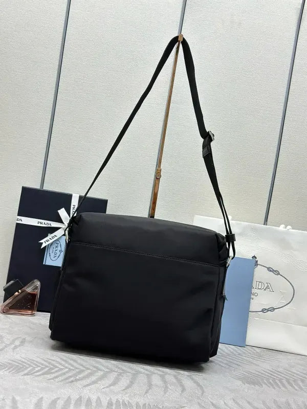 Prada Re-Nylon Triangle-Logo Travel Bag