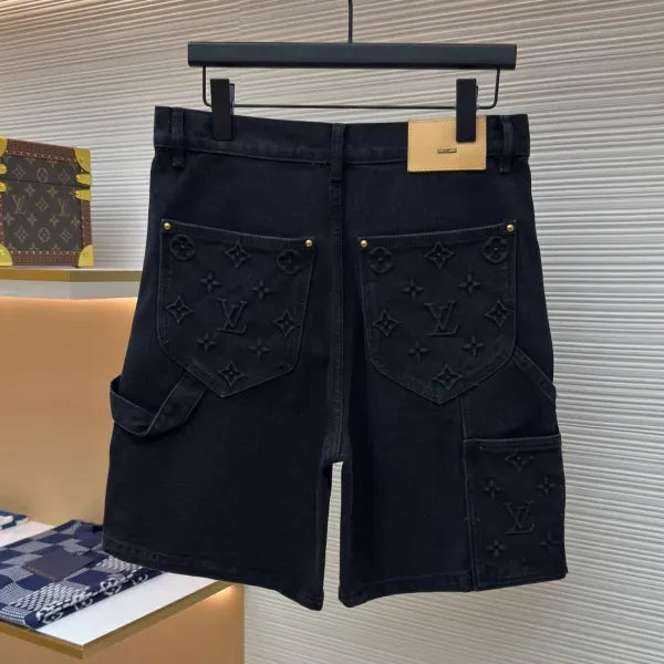LV 1AFVAG Monogram Workwear Denim Shorts
