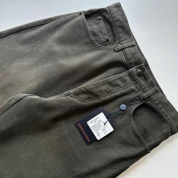 LV 1AJCU4 Waxed Denim Pants