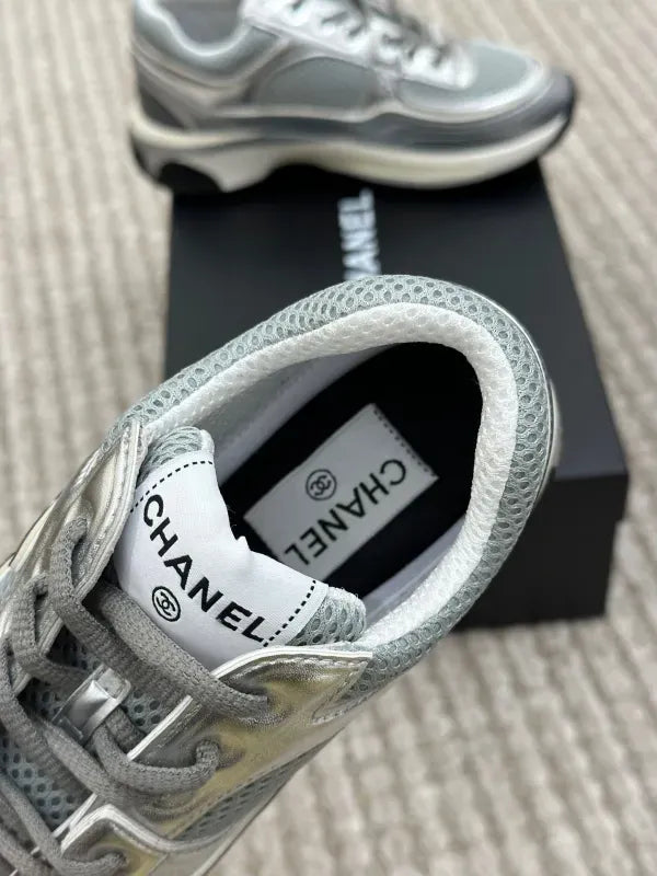 Chanel Laminated Sneaker in Fabric