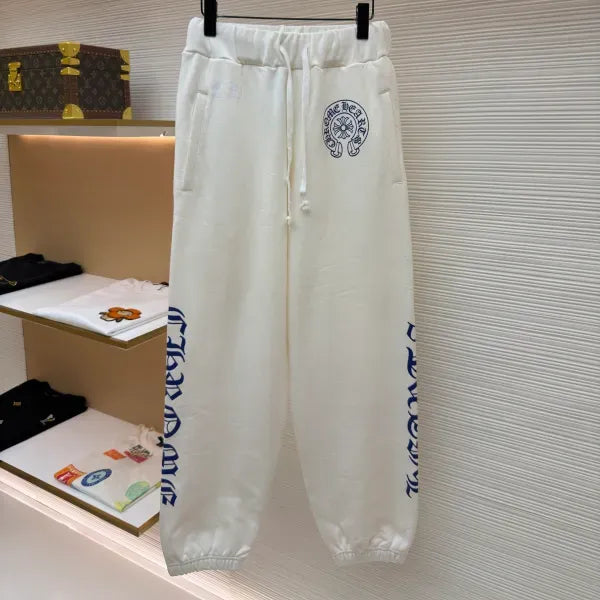 Chrome Hearts Horseshoe Blue Logo Sweatpants
