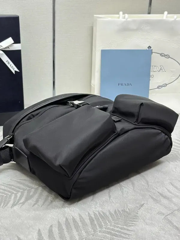 Prada Re-Nylon Triangle-Logo Travel Bag