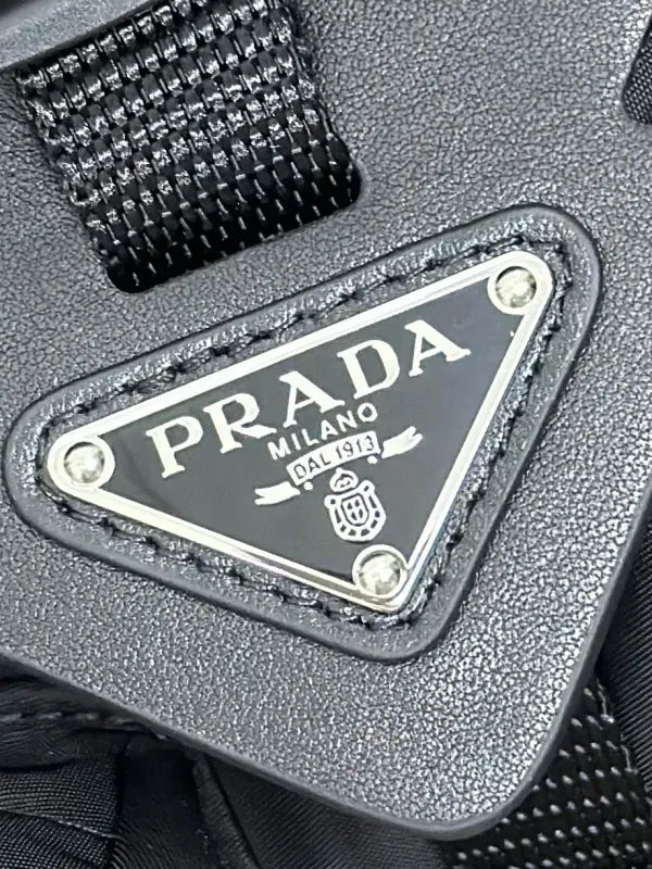 Prada Re-Nylon Triangle-Logo Travel Bag