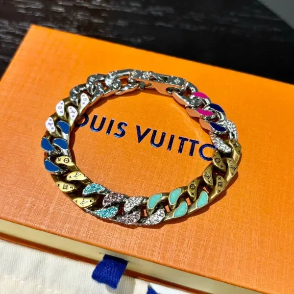 LV Chain Links Patches Bracelet