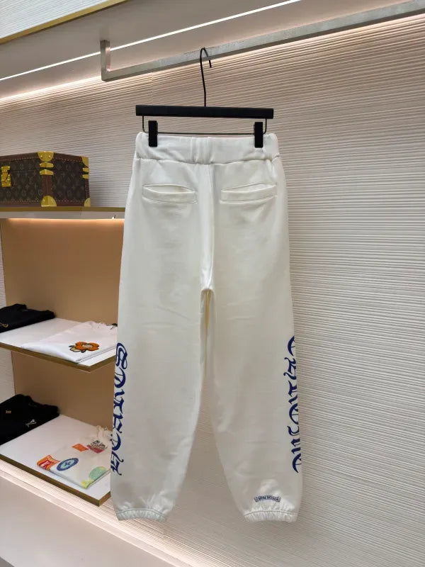 Chrome Hearts Horseshoe Blue Logo Sweatpants