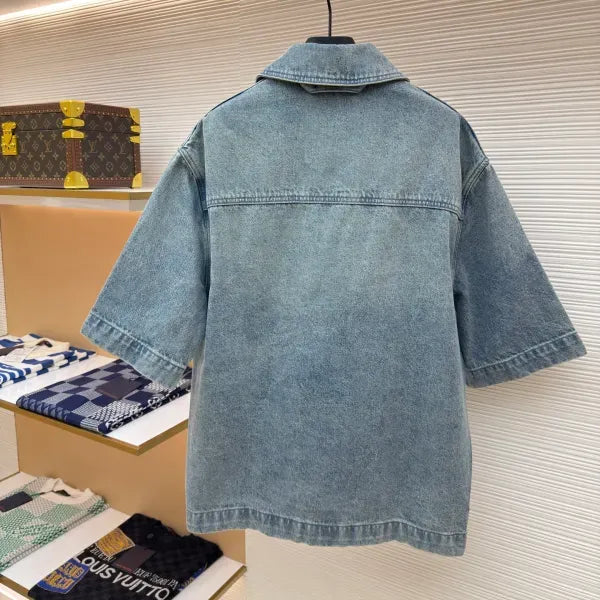 LV 1ABLDI Short Sleeve Denim Workwear Shirt