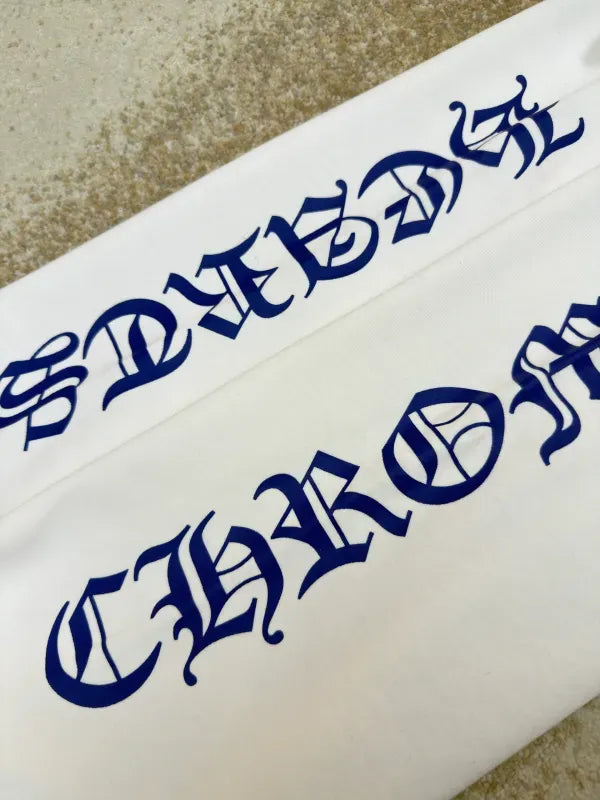 Chrome Hearts Horseshoe Blue Logo Sweatpants
