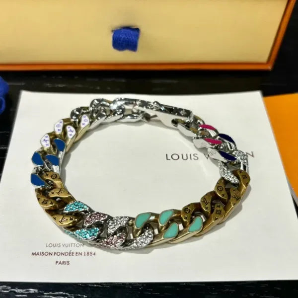 LV Chain Links Patches Bracelet
