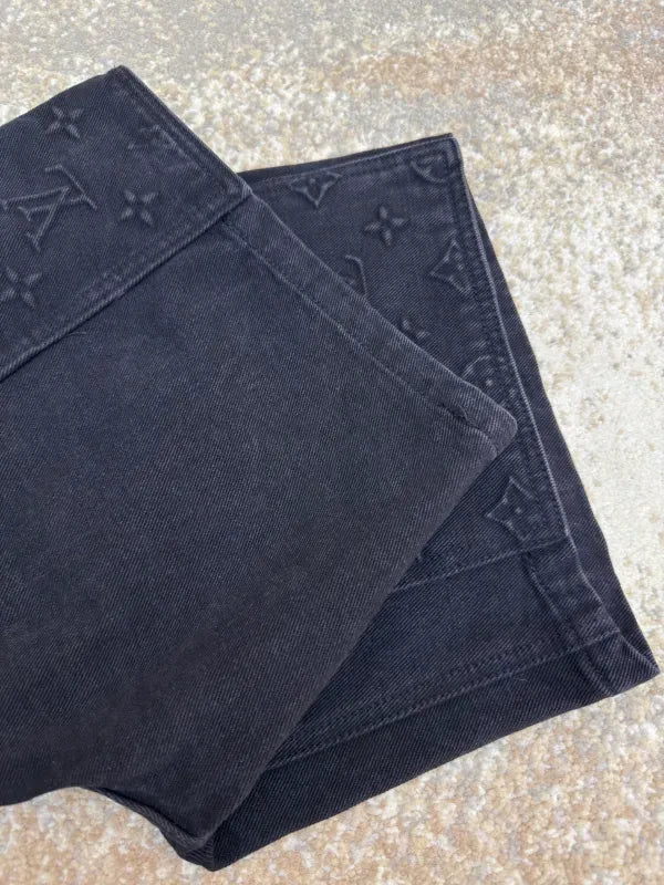 LV 1AFVAG Monogram Workwear Denim Shorts