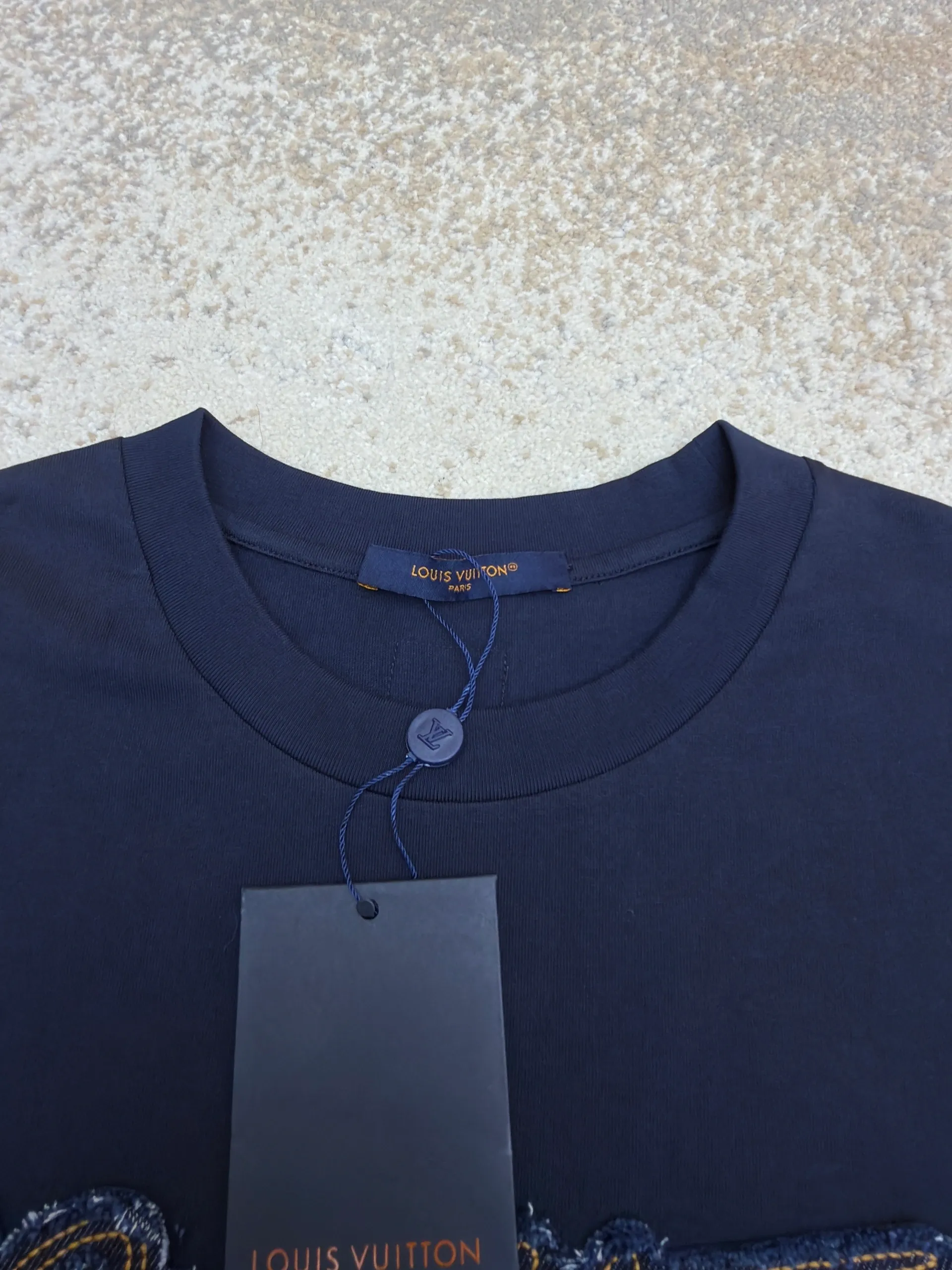 LV 1AK7HD Denim Signature T-Shirt