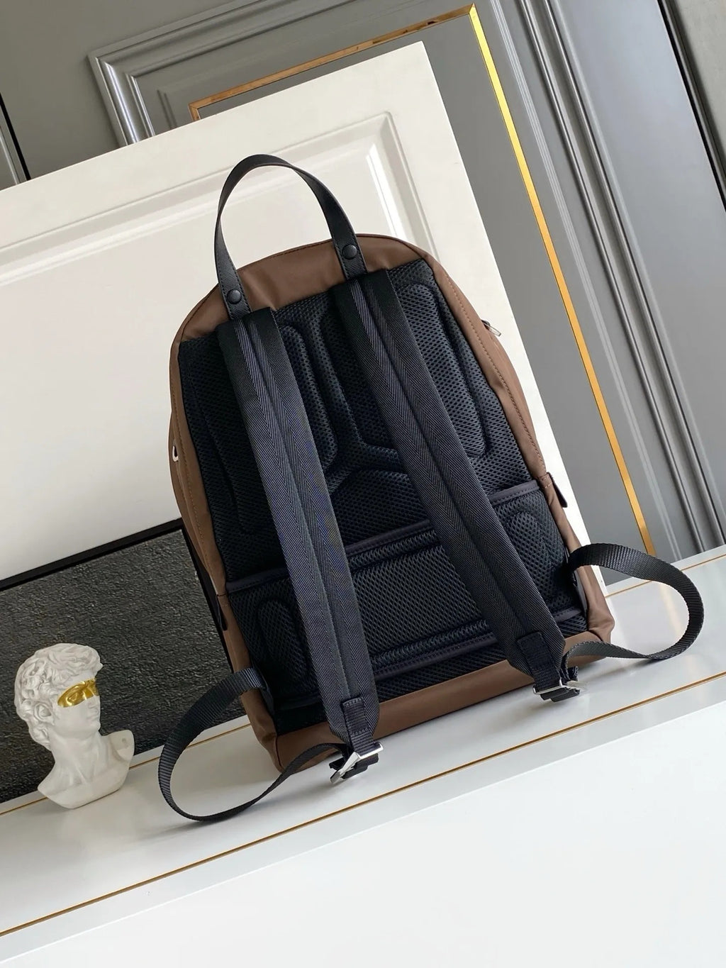 Prada Re-Nylon and Saffiano Leather Backpack