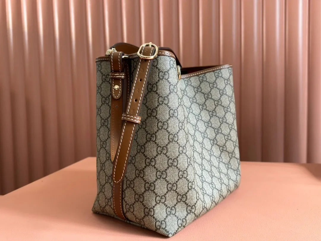Gucci GG Emblem Bucket Bag