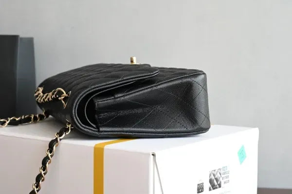 Chanel Classic Flap Bag in Grained Shiny Calfskin