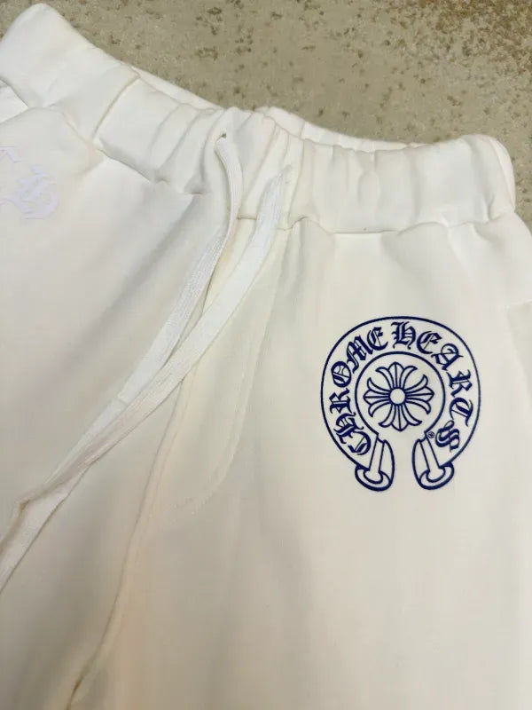Chrome Hearts Horseshoe Blue Logo Sweatpants