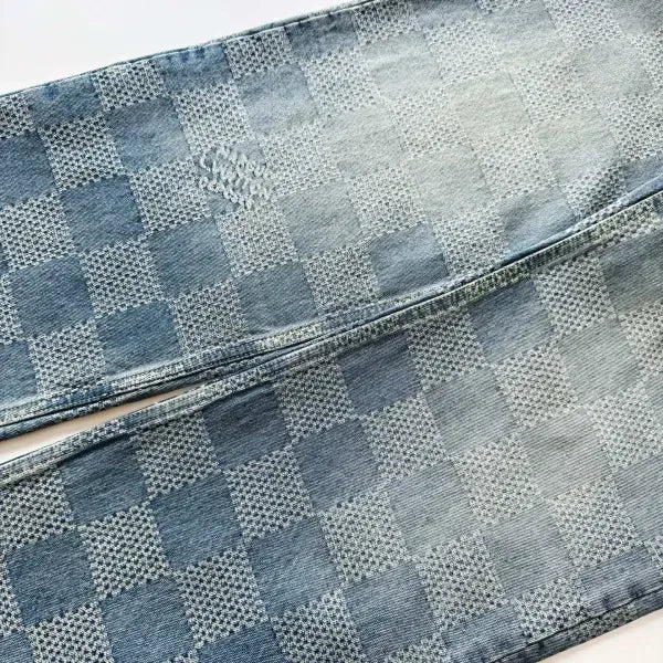 LV 1AHCOG Damier Denim Skate Pants