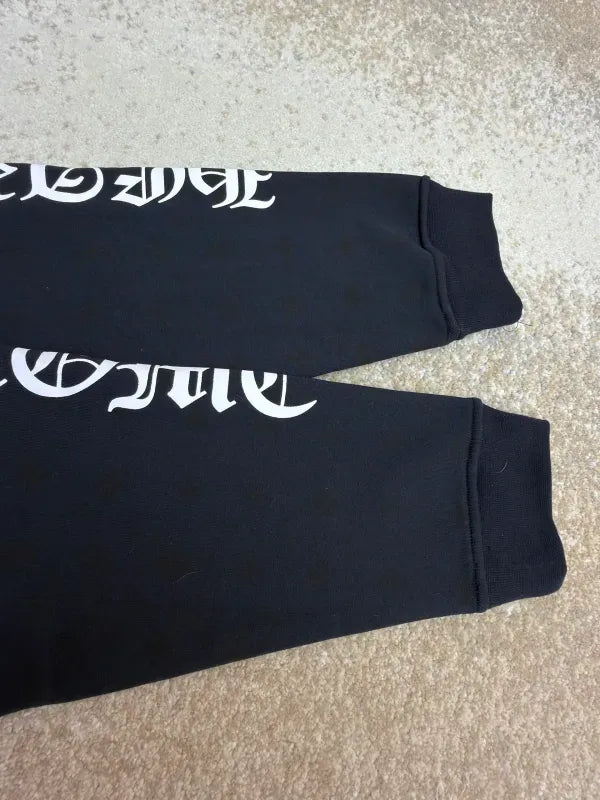 Chrome Hearts Monogram Vertical Logo Zip Up Hoodie