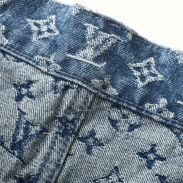 LV 1AJBJQ Monogram Denim Shorts