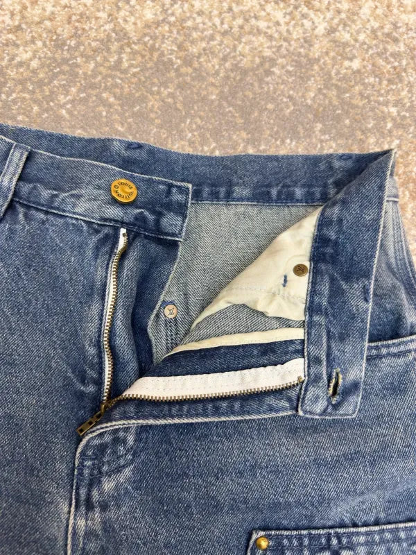 LV 1ABJ7E Monogram Workwear Denim Shorts