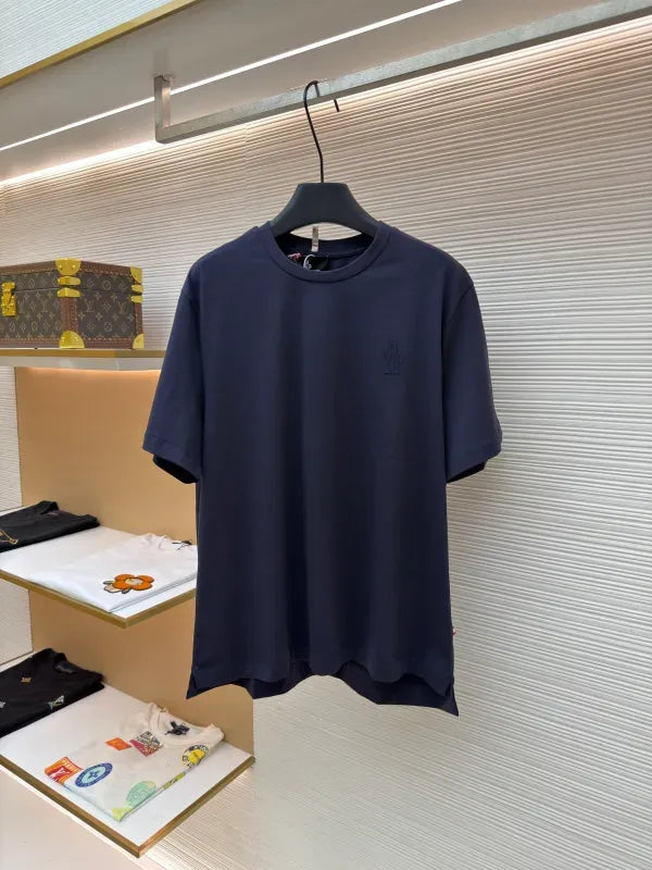 Moncler Logo Patch Cotton Blend T-Shirt