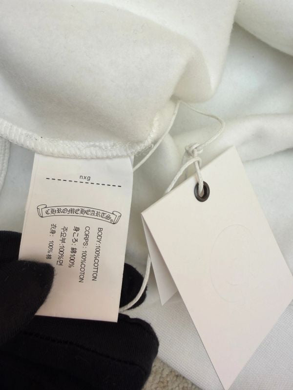 Chrome Hearts Vertical Blue Logo Zip-up Hoodie