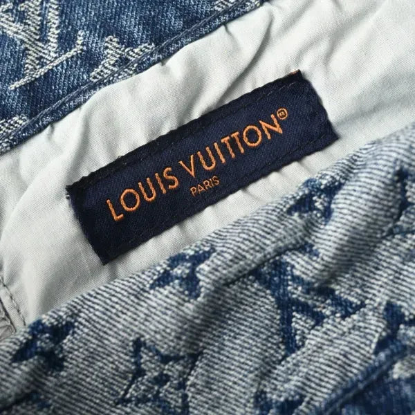 LV 1AJBJQ Monogram Denim Shorts