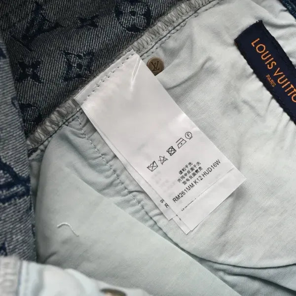 LV 1AJBJQ Monogram Denim Shorts